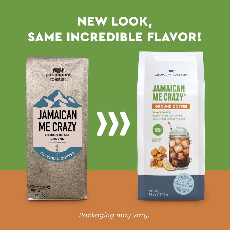 Paramount Roasters Jamaican Me Crazy Flavored Ground Coffee, 12 oz medium roast, Paramount Coffee Company - Image 2